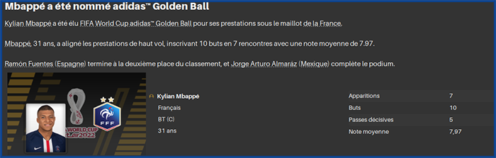 MbappéGolderPlayer