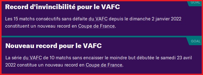 Record CDF 15m sans défaite et 10m sans encaisser de but