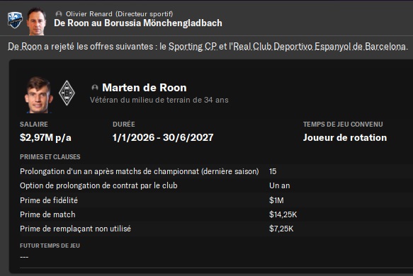 12.3 de roon out fin saison
