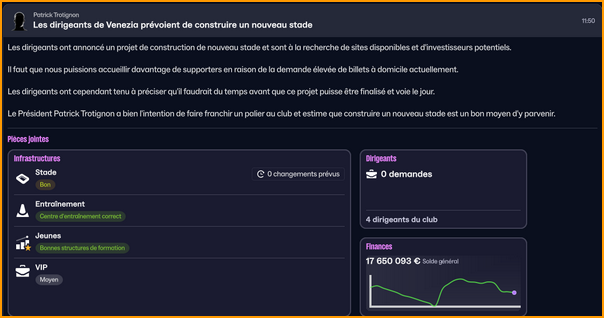 projet nouveau stade