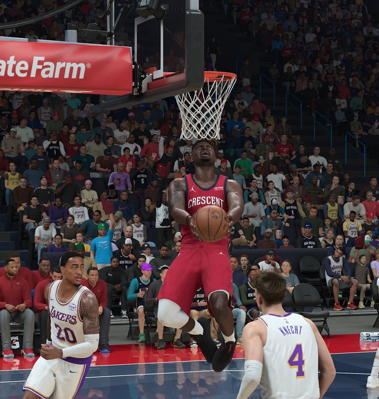 Zion, au dunk arriĂšre