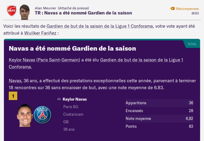 Saison 2022-23 - Meilleur Gardien Ligue 1