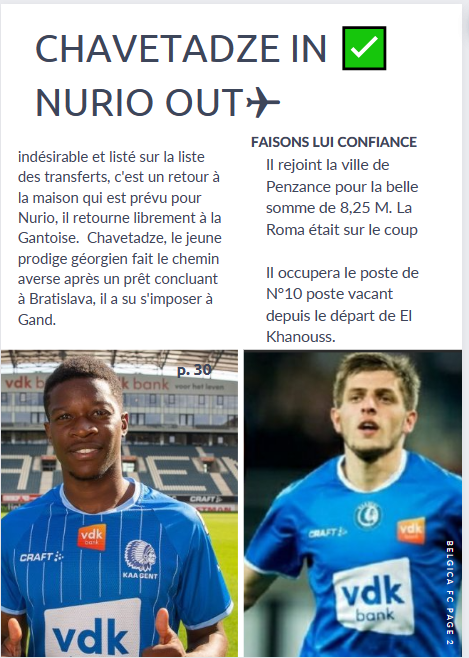 TRANSFERT GENT