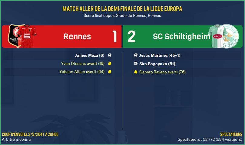 Rennes - SC Schiltigheim_ Résumé