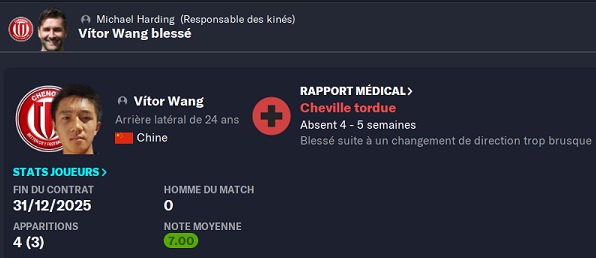 16.1 vwang blessé
