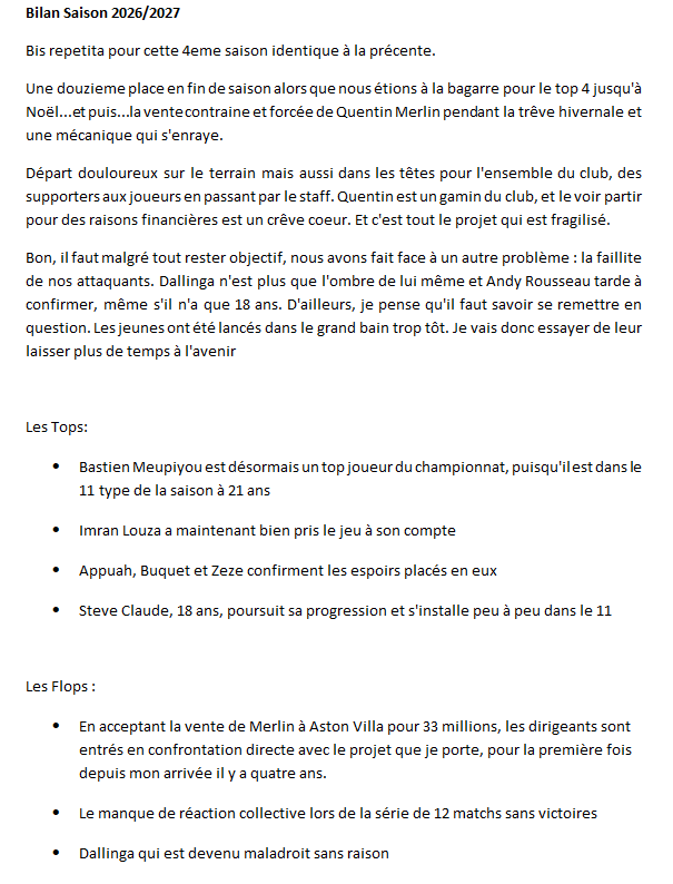 bilan