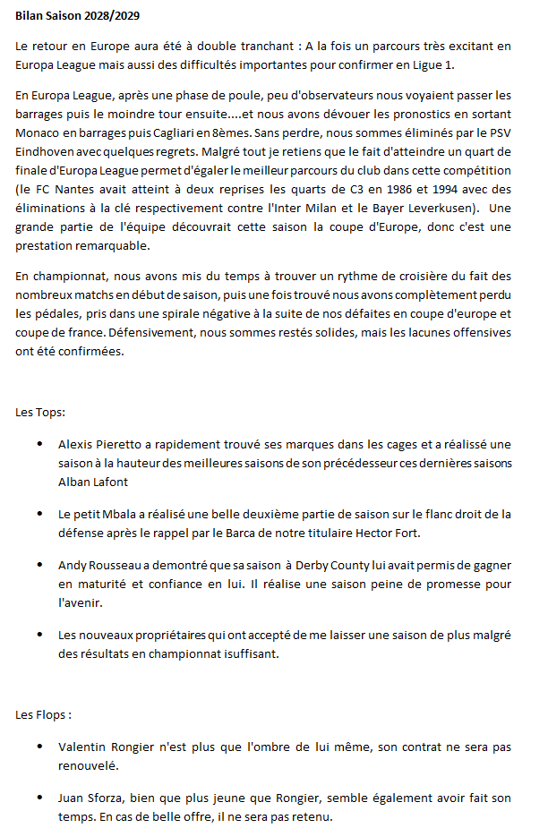 bilan