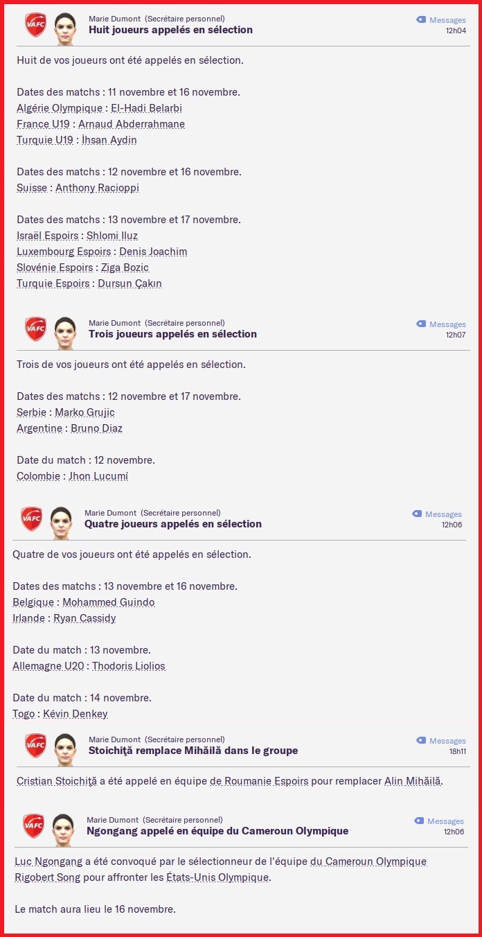 Sélections - Novembre 2025
