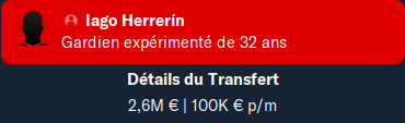 Transfert - Iago Herrein