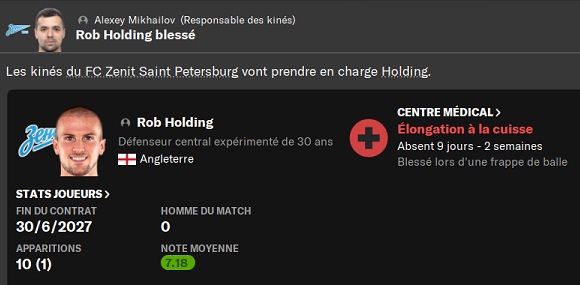 08.1 holding blessé