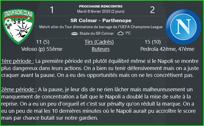 match aller barrage ldc