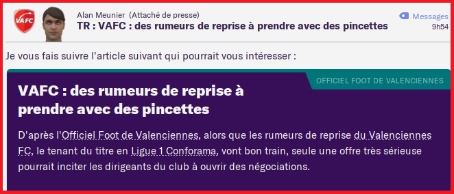 Rumeurs de Reprise - Octobre 2023
