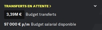 budget transfert