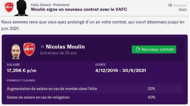 Nouveau contrat - Decembre 2019