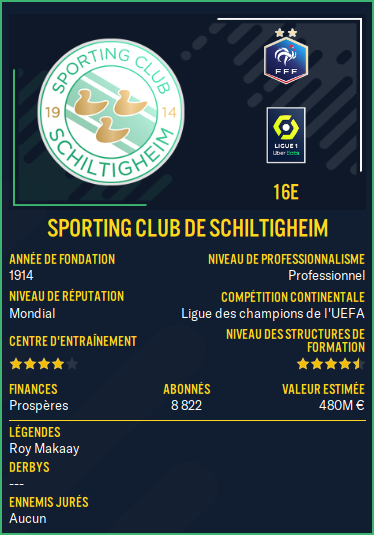 Sporting Club de Schiltigheim_ Profil