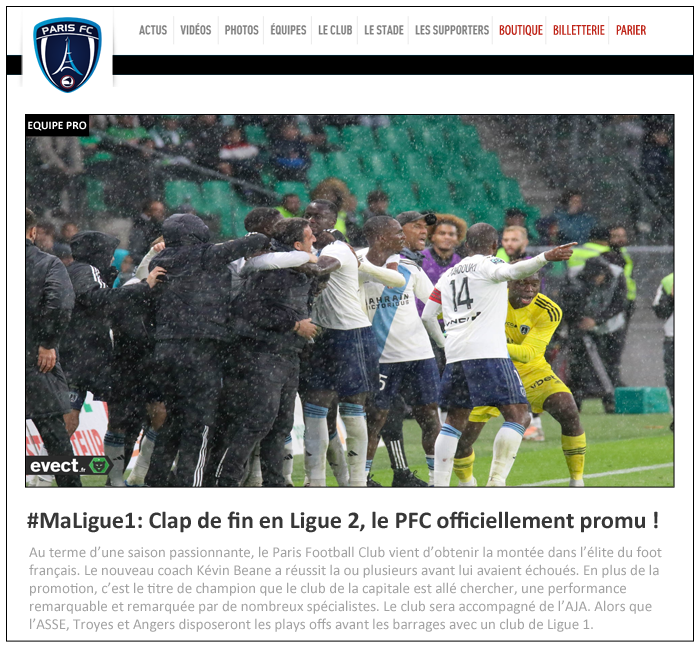 28 - ANNONCE - LE PFC CHAMPION