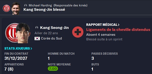 14.1 ksj blessé