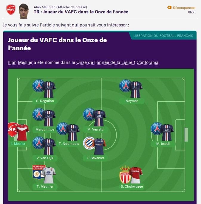 Saison 2022-23 - Onze de l'Année Ligue 1