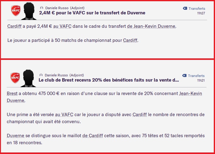 Clause 50 Matchs Joués - Jean-Kevin Duverne