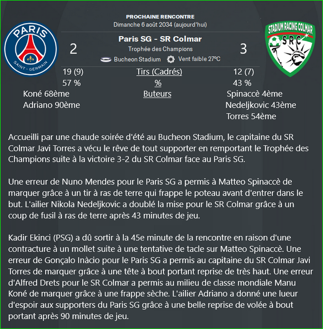 trophée champions