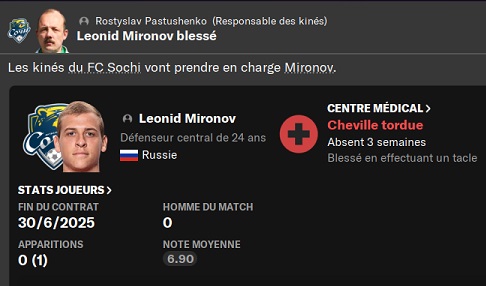 21.1 mironov blessé