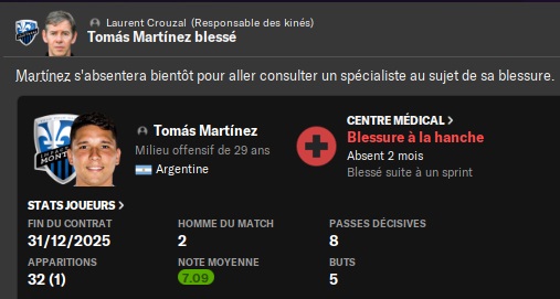 07.4 martinez blessé