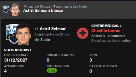 07.3 selm blessé