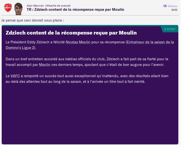 Fin de saison - Entraineur saison 2019-20 - presi