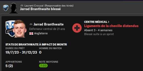14.2 branthwaite blessé