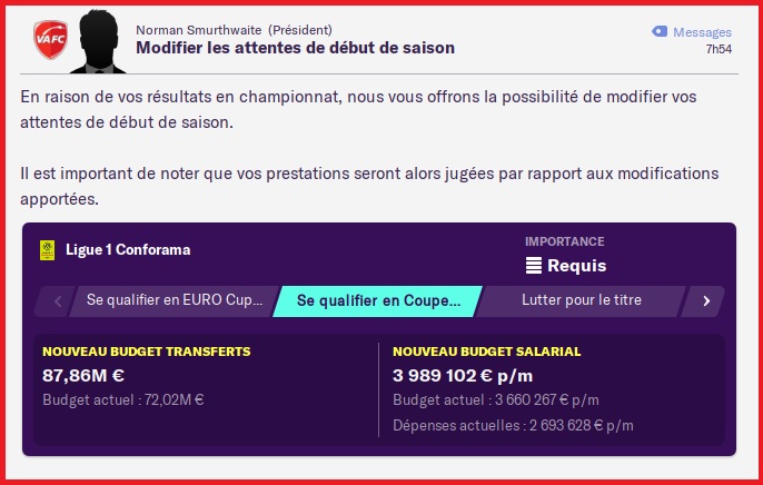 Hiver 2024 - Modification Attentes