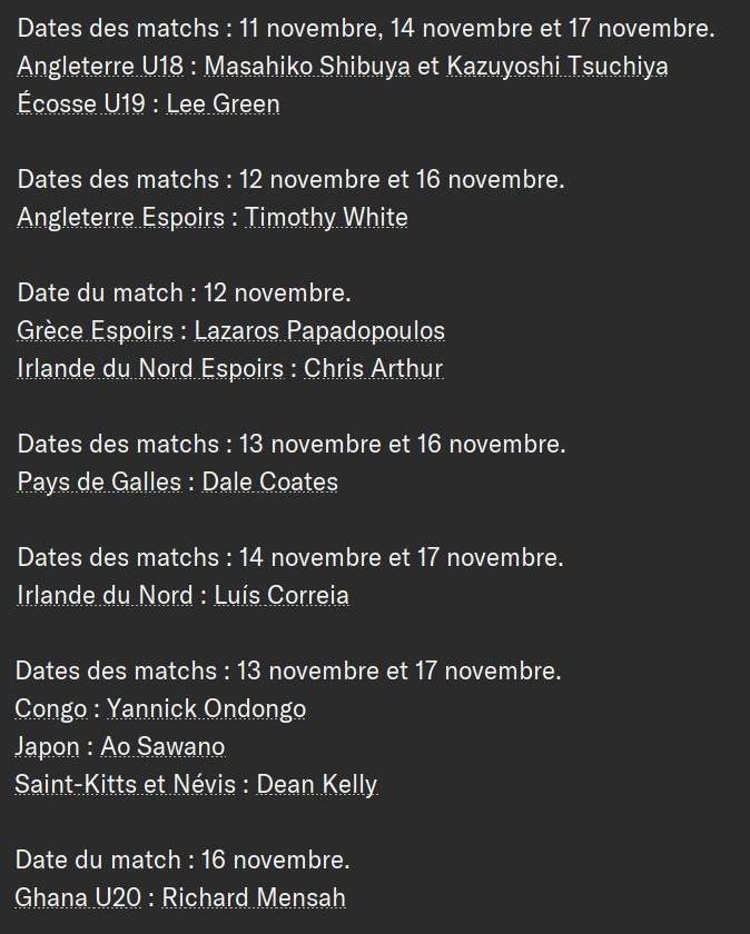 joueurs selectionné septembre
